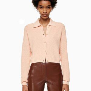 Aritzia Wilfred Pink Nextdoor Sweater